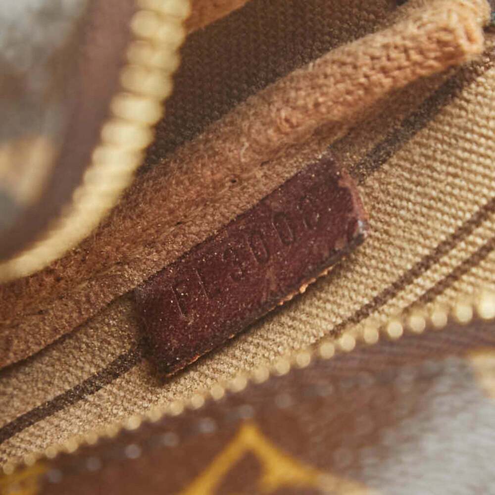 LOUIS VUITTON Authentic Brown Monogram Leather Pochette Pouch - Picture 8 of 8